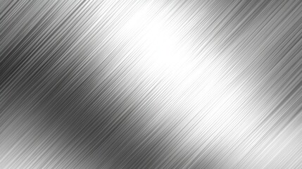 Poster - High-tech inspired abstract gradient from silver to white with fine metallic lines and smooth transitions.