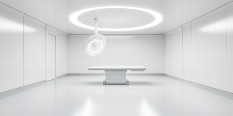 Poster - Futuristic Healthcare Hub State-of-the-Art Operating Room with Advanced Surgical Equipment - Clinical Precision and Innovation in Modern Hospital Design