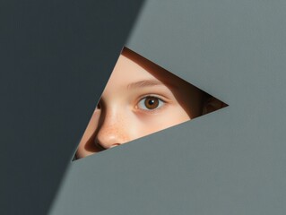 Poster - Imaginative Learning Space Design Childs Curious Gaze through Geometric Cutout - Promoting Innovative Early Education and Creative Cognitive Development
