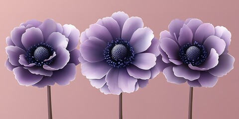 Poster - lavender flowers in a decorative arrangement showcasing vibrant colors and delicate textures against