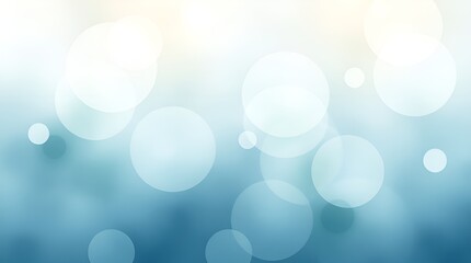 Soft gradient background with bokeh effects in blue tones