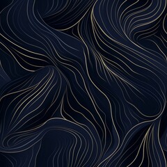 Poster - Abstract seamless pattern featuring smooth intersecting curved lines on a grid for minimalist design