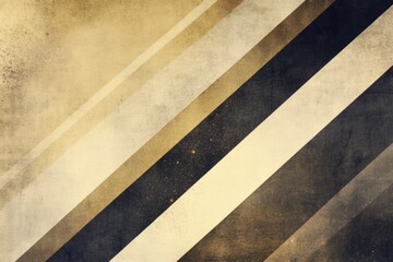 Leinwandbilder - Geometric pattern with golden and dark stripes creating a textured background in a modern artistic design. Generative AI