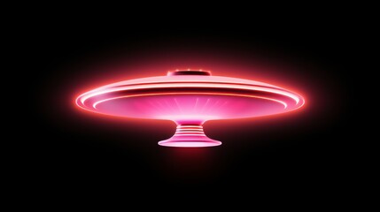 Poster - Flying Saucers: Add some simple neon flying saucer outlines that are tilted or spinning. This will create a futuristic feel while still being light and subtle.