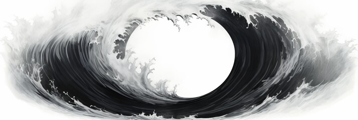 Poster - Dynamic wave effect background design for modern visual aesthetics and creative projects
