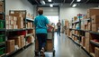 © Rafail - Dedicated volunteer assisting in donation center, community support