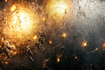 Aufkleber - Dark textured background with scattered golden sparks, creating a luxurious and mysterious ambiance.