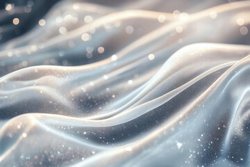 Aufkleber - Soft, shimmering fabric with subtle waves and sparkling glitter, elegant and luxurious.