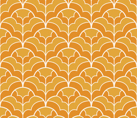 Wall Mural - Elegant art nouveau seamless pattern. Abstract minimalist background. Geometric art deco texture.