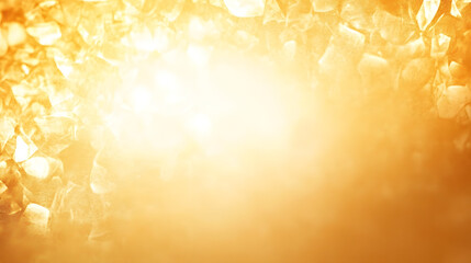 Poster - Golden abstract background with pastel border and soft white center, resembling vintage yellowed paper.