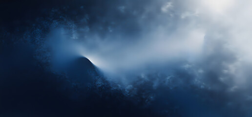 Poster - abstract grey and blue grainy gradient color background, noise texture effect, illustration of navy and blue gradient background and wallpapers, posters, banners, flyers, and cards.