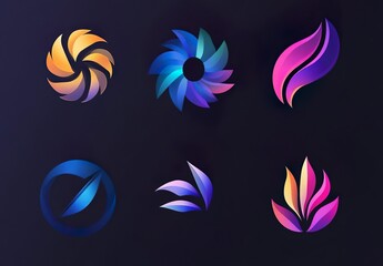 Poster - Text Based Logo Set