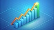 © Olga Popova - stock market graph on green, stock growth, arrow up