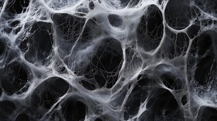 Poster - Dew Covered Spiderweb Intricate Design