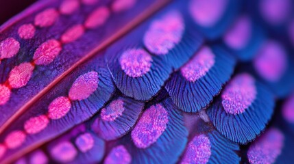 Poster - Vivid Butterfly Wing Closeup Detailed Texture