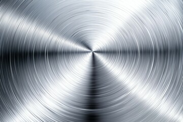 Wall Mural - silver circle with a spiral design