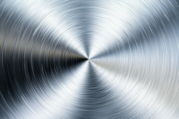 Wall Mural - silver circle with a spiral design