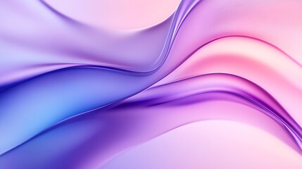 Leinwandbilder - Gentle Wavy Pastel Gradient with Purple and Pink Hues for Elegant and Contemporary Designs : Generative AI