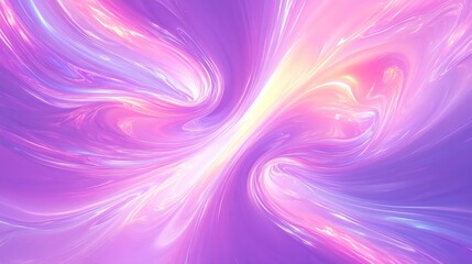 Poster - Etheric Whirling Purple and Pink Abstract Digital Artwork with Glossy Texture : Generative AI