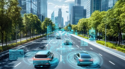 Poster - Autonomous Vehicles Navigating A Modern City Street