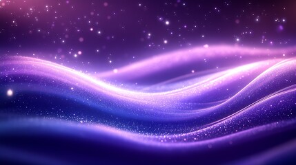 Aufkleber - Starry Purple Galaxy Art with Graceful Shining Twinkles and Patterns : Generative AI