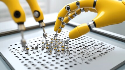 Poster - Robotic Arms Constructing a Microchip Circuit Board