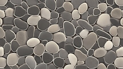 Aufkleber - Abstract Grey and Beige Pebble Stone Texture
