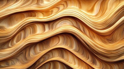 Poster - Abstract Wood Grain Swirling Pattern Design