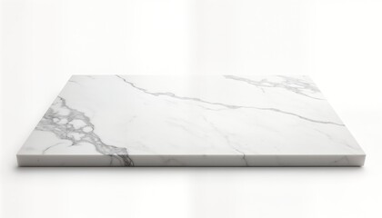 Poster - White marble countertop top. Blank empty space. Suitable for product display. Modern design. Luxury look. Great for kitchen interior design. Stylish, elegant surface. Suitable for cafes restaurants.