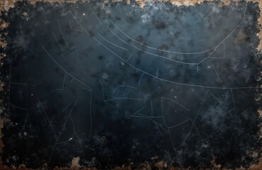 Poster - Old weathered surface shows dark brown texture with white scratches. Abstract pattern. Nature inspired design. Close up. Detailed texture of aged surface with dark background. Rough aged look,