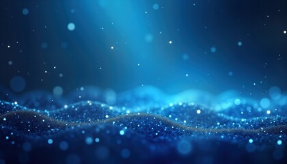 Aufkleber - Abstract design with blue gradient background, tiny dots. Soft light effect creates subtle patterns. Elegant, minimalistic. Modern, artistic, suitable for home decor. Wallpaper or background design.