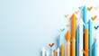 © Tondone - An abstract illustration of upward arrows in various colors, symbolizing growth and progress in business. The design evokes a sense of motivation and positive energy.