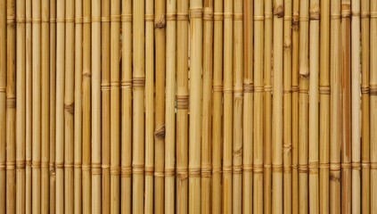 Wall Mural - organic bamboo texture with soft natural grain, warm earthy tones, seamless pattern