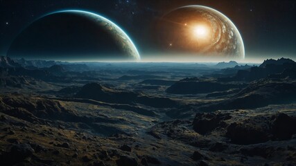 Wall Mural - strange and wonderful alien planet
