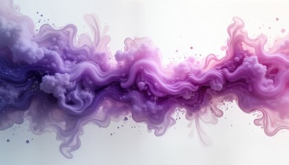 Aufkleber - Abstract cosmic nebula cloud texture in shades of purple, pink. Fluid dynamic forms, light effects create mesmerizing space scene. Intriguing cosmic shapes. Imaginative illustration perfect for