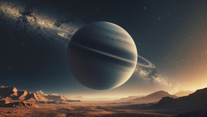 Wall Mural - strange and wonderful alien planet