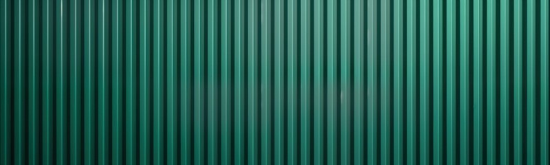 Poster - Metal corrugated iron sheet wall. Teal green color. Seamless pattern. Building siding. Architecture background. Modern design. Durable material. Industrial style. Construction element. Perfect for
