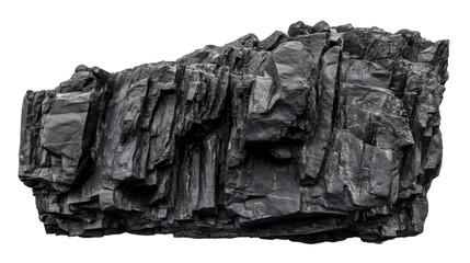 Poster - Jagged rock formation with transparent background. Transparent background