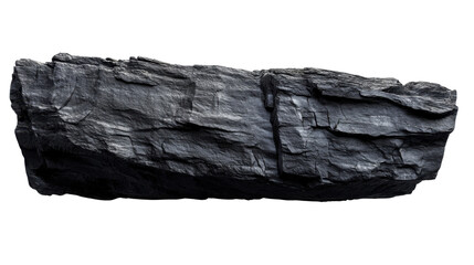 Poster - Large dark rock with transparent background. Transparent background