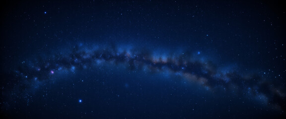 Night sky full of stars with a tranquil mood representing the vastness of the universe against a dark blue background