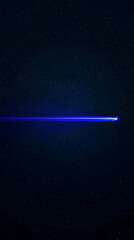 Sticker - A Bright Blue Comet Shoots Across the Starry Night Sky, Majestically Illuminating the Darkness