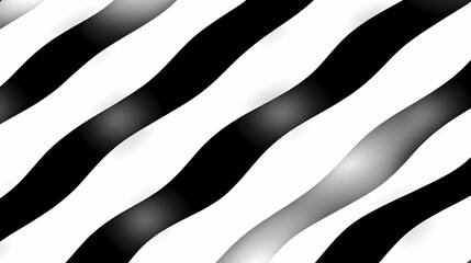 Wall Mural - Abstract Black and White Wavy Stripes Background Design Creates a Modern and Stylish Look