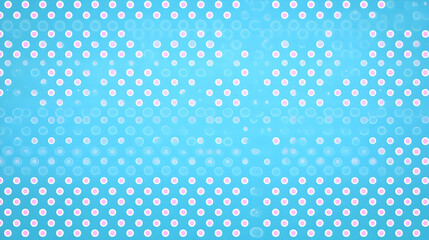 Light Blue Background with Pink and White Polka Dots and Soft Bokeh Effect Creates a Dreamy Atmosphere.