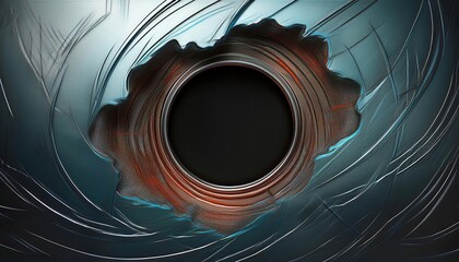 Poster - Abstract Digital Design with Circular Focus Area