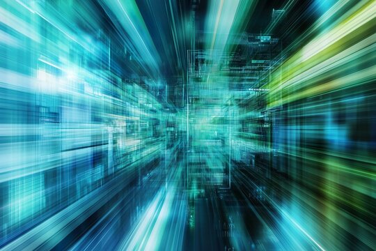 Abstract digital background with vibrant colors and motion effects
