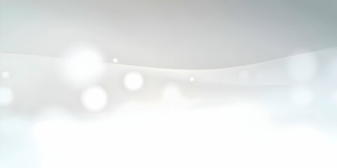 Wall Mural - Abstract White Background with Soft Bokeh Lights Creates a Serene and Dreamy Atmosphere Perfectly.