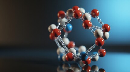 Poster - Molecular Structure: A 3D Representation of a Complex Molecule's Atomic Bonds