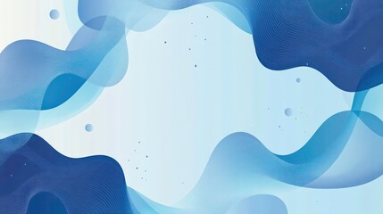 Wall Mural - pastel abstract background with flowing blue shapes on light blue backdrop, pastel, abstract, backgr