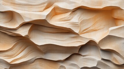 Poster - A textured beige surface resembling sandstone, creating a natural and rustic background with copy space.