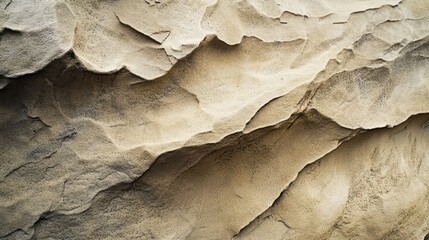 Poster - A textured beige surface resembling sandstone, creating a natural and rustic background with copy space.